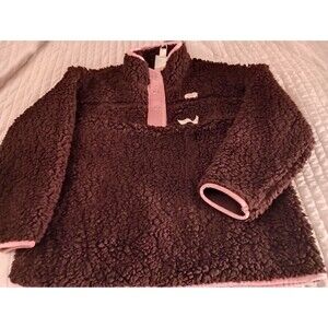 NWT Earth Yoga Susan G. Komen Cancer Ribbon Sherpa Fleece Pullover Medium Wine